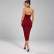 Cosima Halter-Neck Fitted Midi Dress
