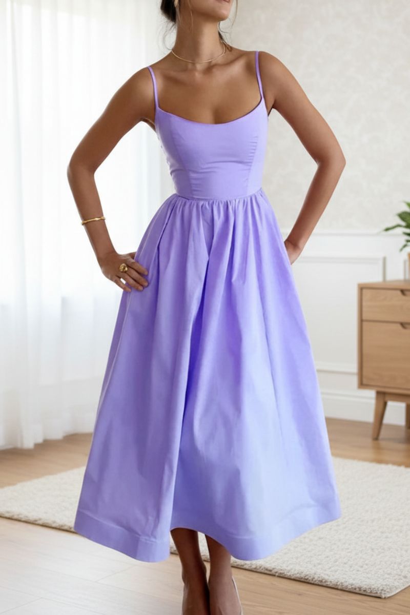 Elowen Sleeveless A-Line Midi Dress