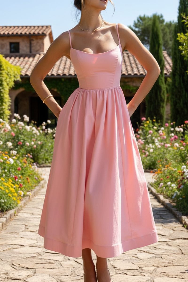 Elowen Sleeveless A-Line Midi Dress