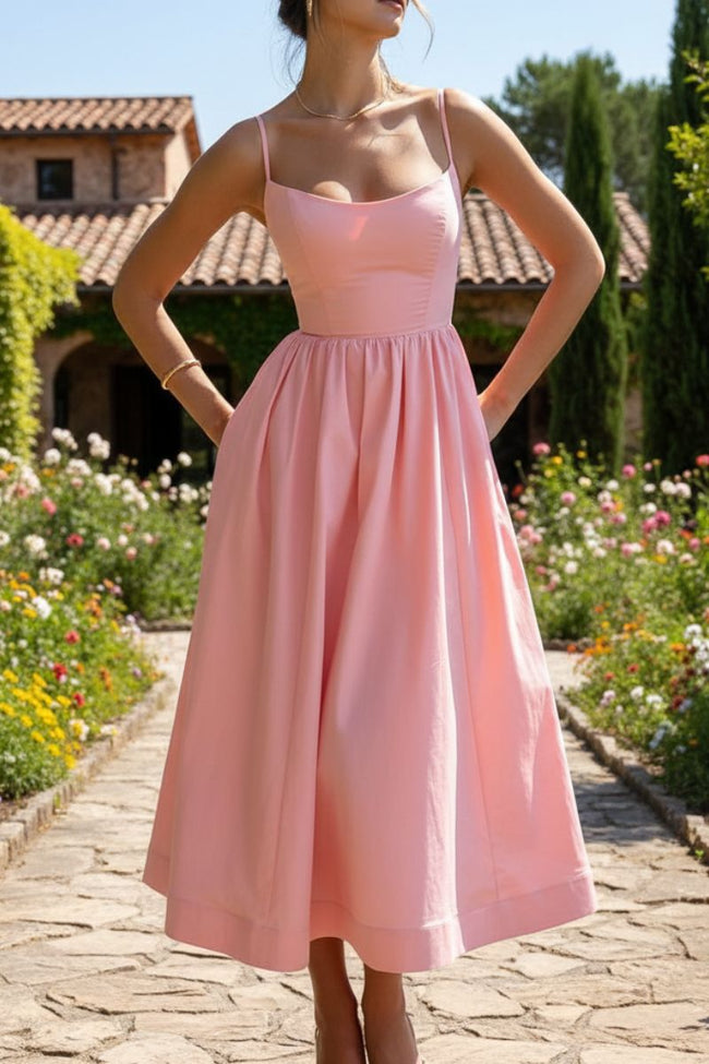Elowen Sleeveless A-Line Midi Dress