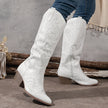 Tatiana Embroidered Knee-High Cowboy Boots