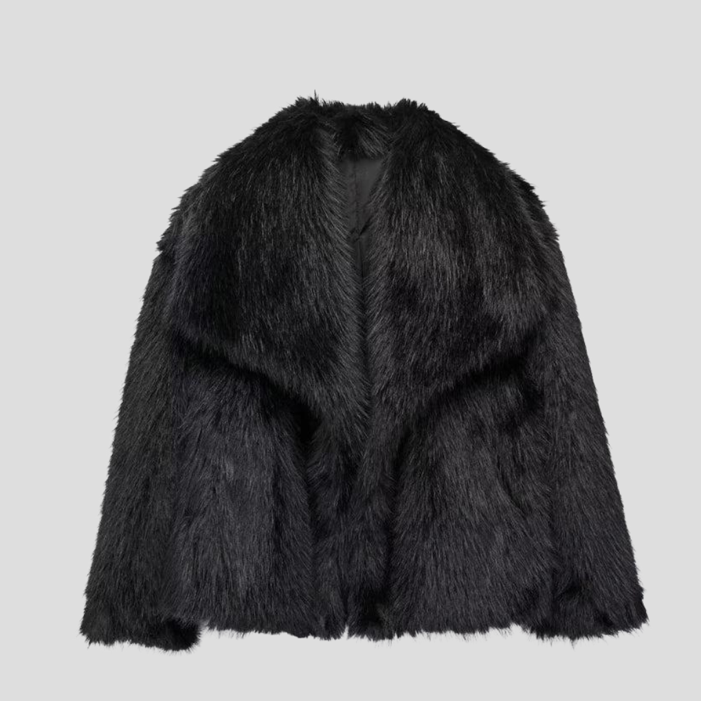 Octavia Textured Faux-Fur Jacket
