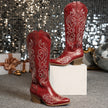 Tatiana Embroidered Knee-High Cowboy Boots