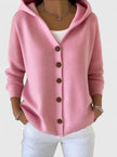 Josephine Hooded Button-Down Cardigan