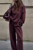 Lucienne Relaxed Long-Sleeve Two-Piece Set