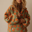 Violette Floral Quarter-Zip Sweater