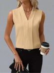 Sienna V-Neck Sleeveless Blouse