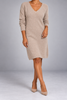 Ginevra Relaxed V-Neck Knit Midi Dress