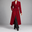 Philippa Double-Breasted Notch-Lapel Wool Coat