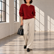 Mariangela Relaxed Crew-Neck Knit Sweater
