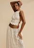 Kaia Ruffle Halter Two Piece Maxi Skirt Set