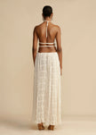 Kaia Ruffle Halter Two Piece Maxi Skirt Set
