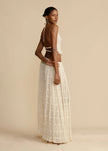 Kaia Ruffle Halter Two Piece Maxi Skirt Set