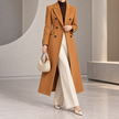 Philippa Double-Breasted Notch-Lapel Wool Coat