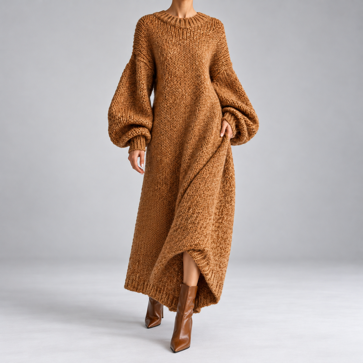 Ottavia Oversized Knit Maxi Sweater Dress