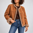 Cristina Sherpa-Lined Shearling-Effect Jacket