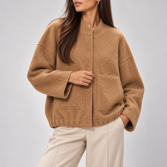 Gabriella Oversized Teddy Bomber Jacket