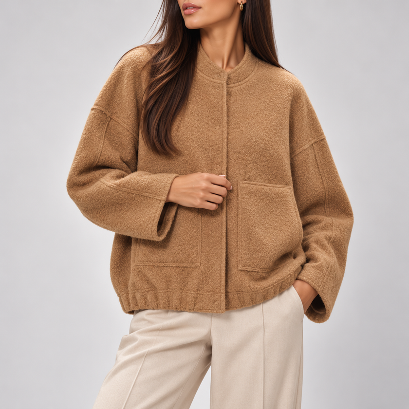 Gabriella Oversized Teddy Bomber Jacket
