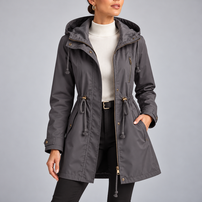 Bianca Hooded Water-Resistant Long Parka