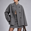 Elisabetta Oversized Button-Down Shirt Jacket