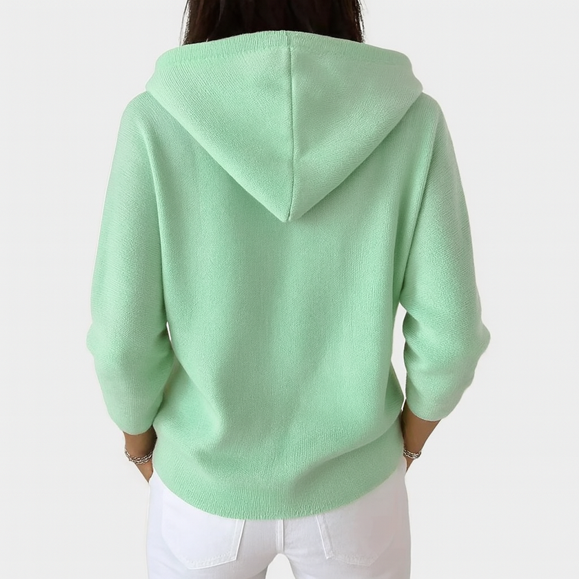 Josephine Hooded Button-Down Cardigan