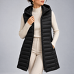 Allegra Hooded Longline Quilted Vest