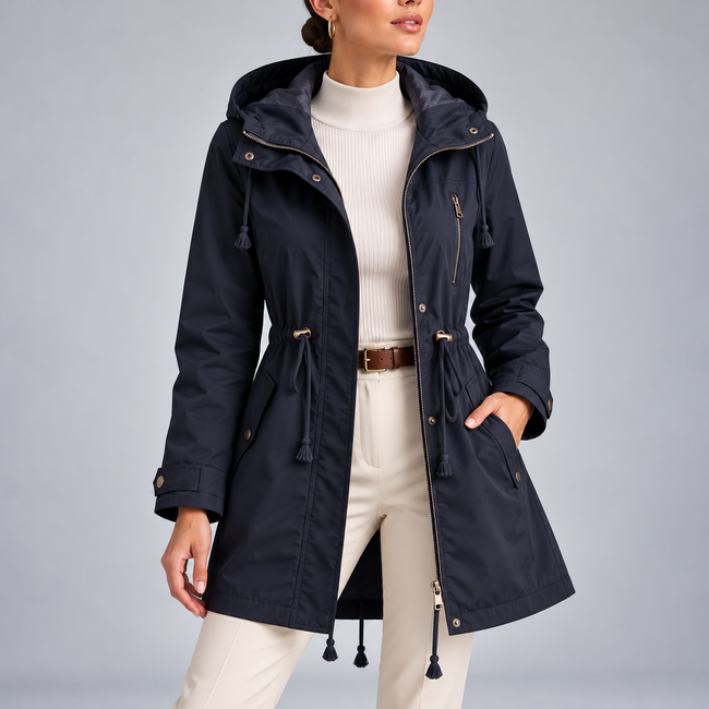 Bianca Hooded Water-Resistant Long Parka