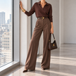 Lavinia Relaxed Collared Pullover Sweater