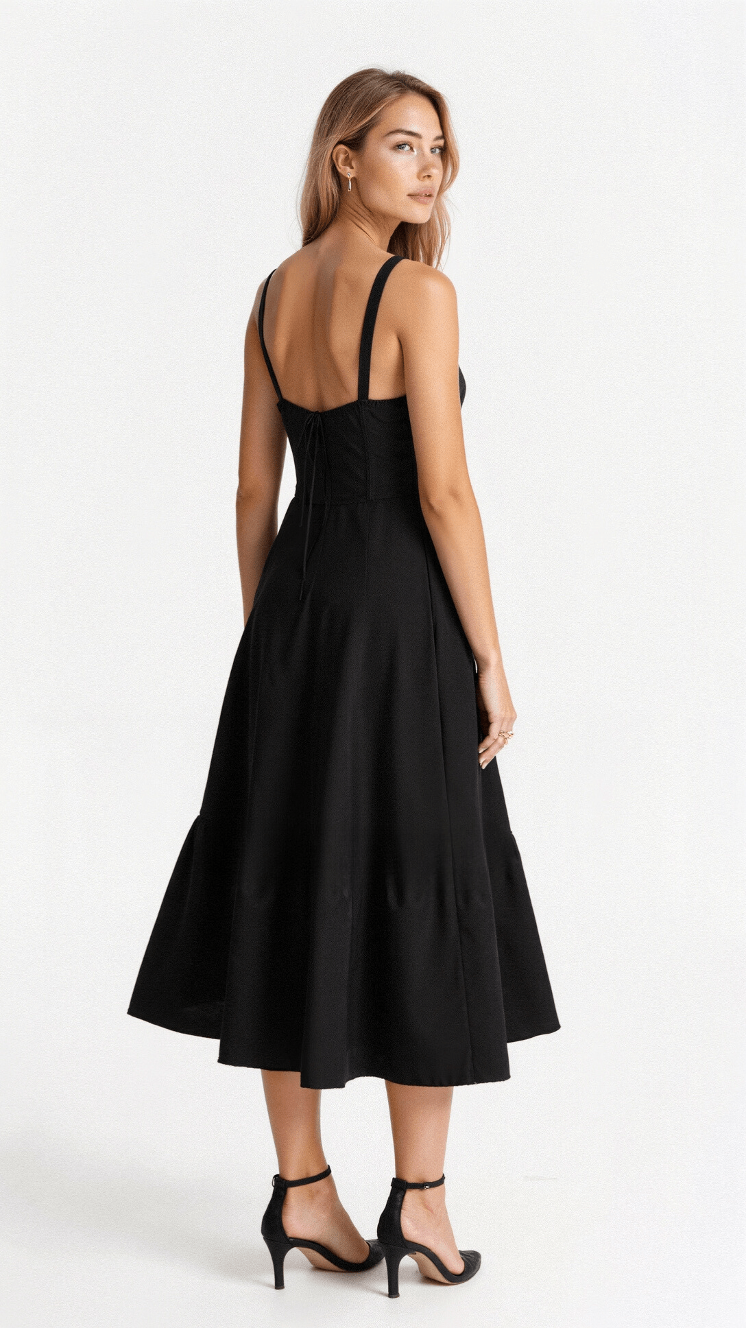 Belle Floral Sweetheart Midi Dress