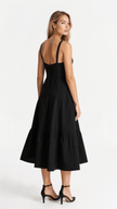 Belle Floral Sweetheart Midi Dress