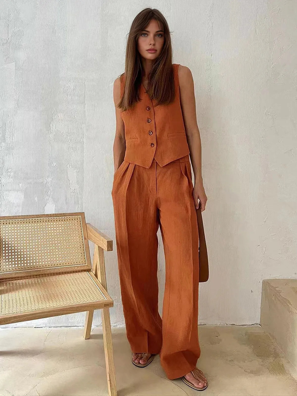 Sienna Tailored Wide Leg Trouser Set