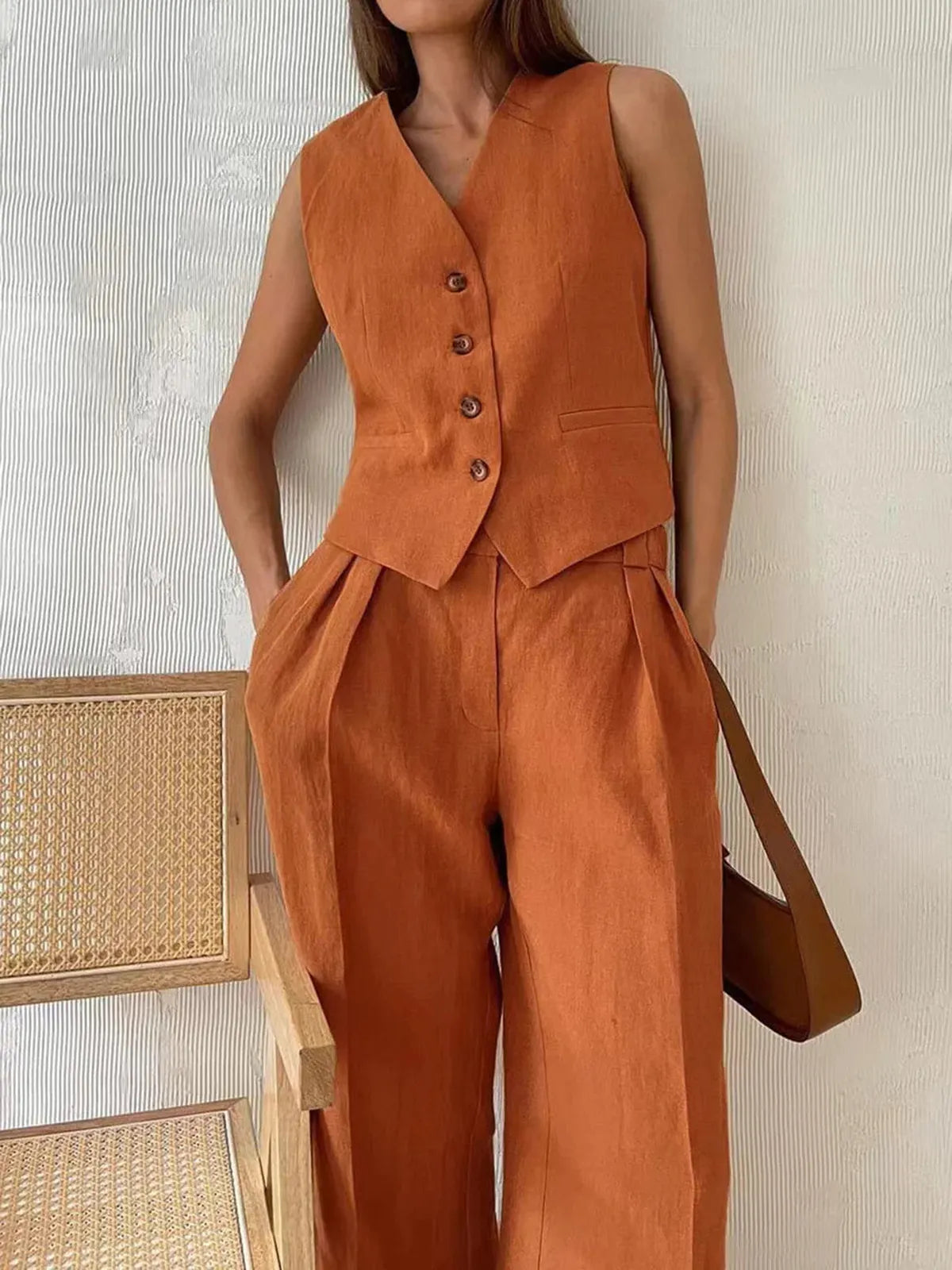 Sienna Tailored Wide Leg Trouser Set