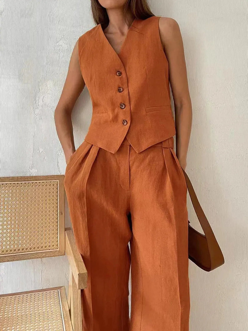 Sienna Tailored Wide Leg Trouser Set