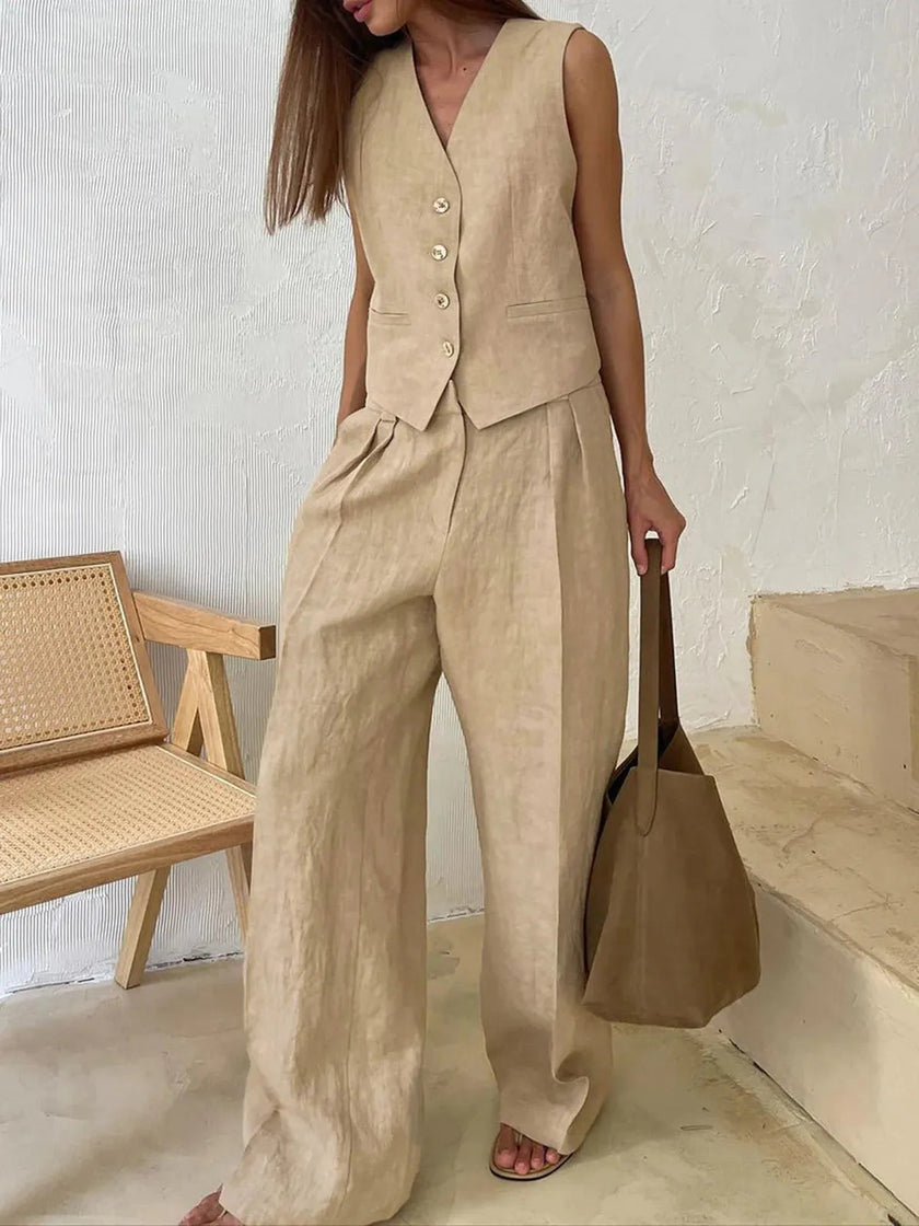 Sienna Tailored Wide Leg Trouser Set
