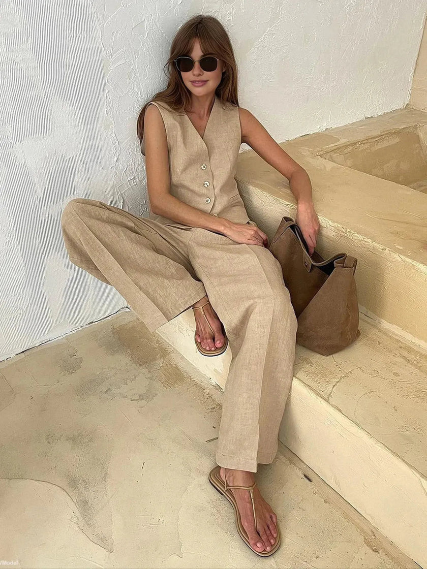 Sienna Tailored Wide Leg Trouser Set