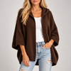 Rosaria Hooded Open-Front Knit Cardigan