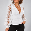 Clarissa Ruched Deep V-Neck Blouse