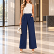 Loredana Elastic-Waist Straight-Leg Pants