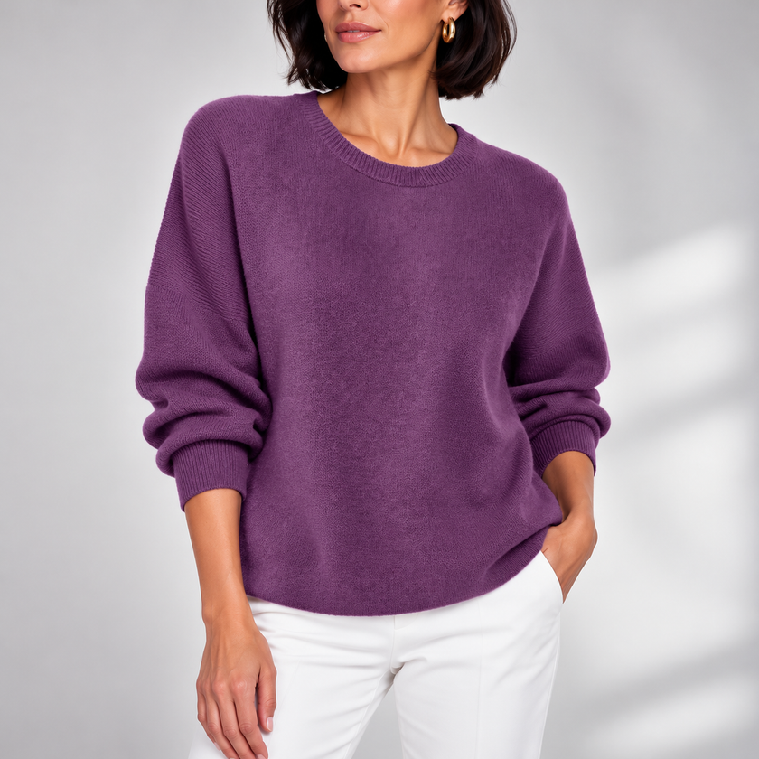 Mariangela Relaxed Crew-Neck Knit Sweater