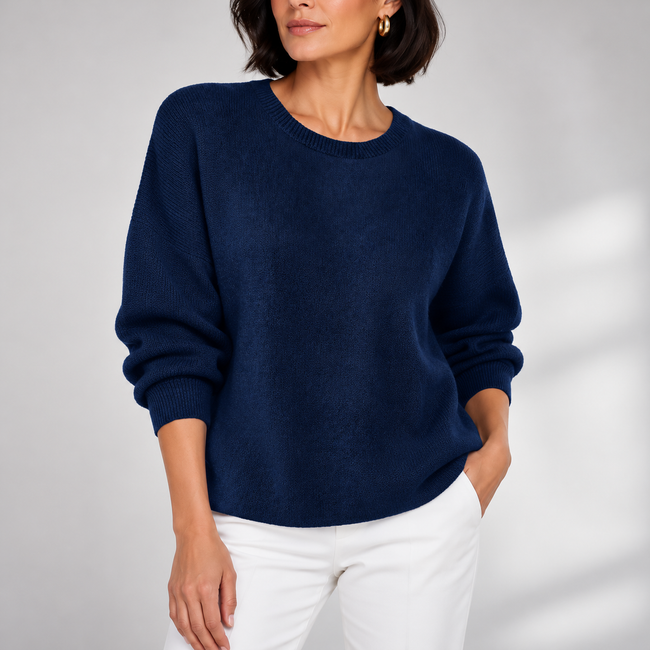 Mariangela Relaxed Crew-Neck Knit Sweater