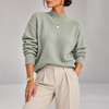 Magnolia Ribbed Roll-Neck Knit Sweater