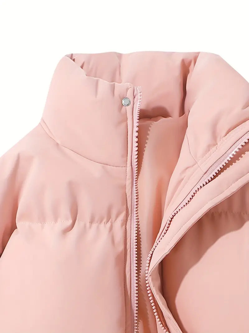 Isotta Quilted Stand-Collar Puffer Jacket