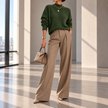 Magnolia Ribbed Roll-Neck Knit Sweater
