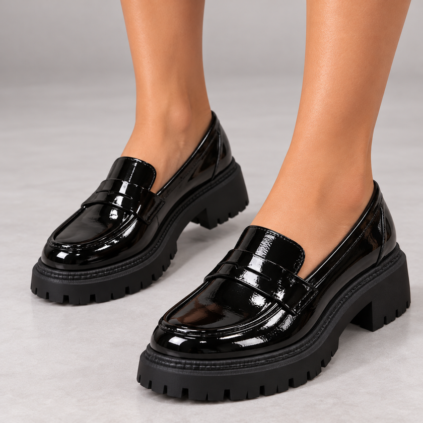 Annalise Chunky Platform Lug Sole Loafers
