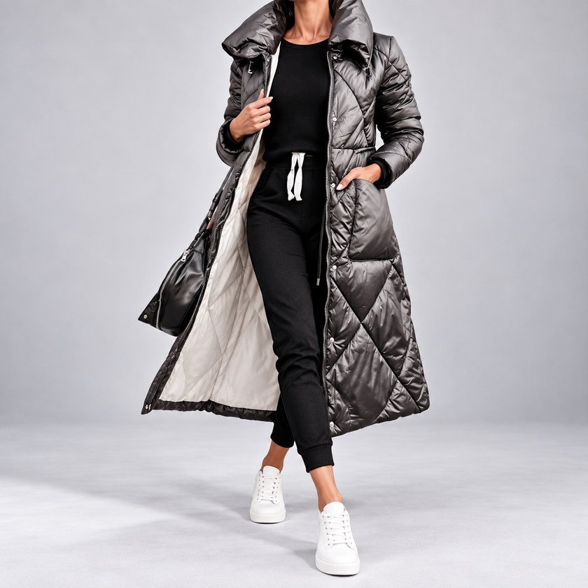 Rosabel Quilted Long Puffer Coat