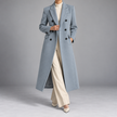Philippa Double-Breasted Notch-Lapel Wool Coat