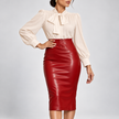 Alessandra High-Waist Sleek Pencil Skirt