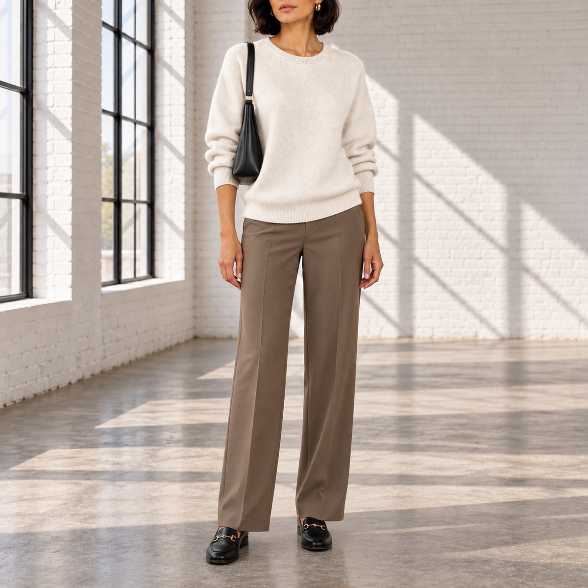 Mariangela Relaxed Crew-Neck Knit Sweater