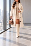 Benedetta Long Lapel Teddy Coat