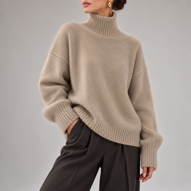 Isadora Roll-Neck Cashmere Sweater